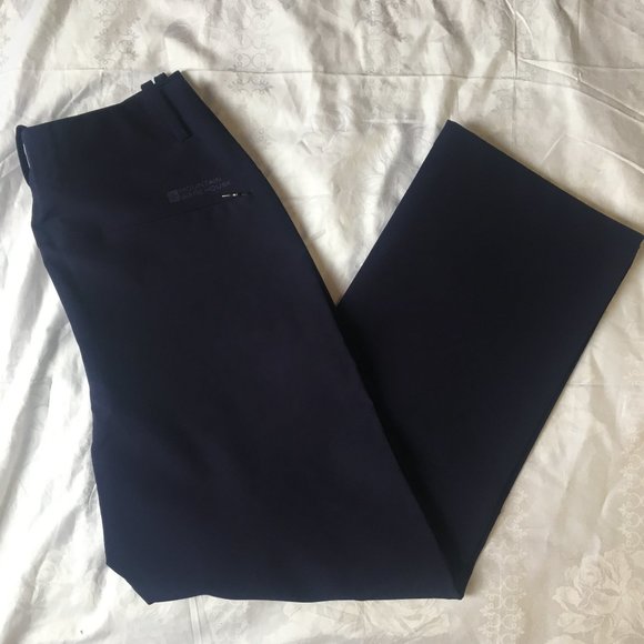 Mountain Warehouse Womens Lightweight Trek Stretch Pants Pockets Navy Sz 2 29L - Picture 1 of 13
